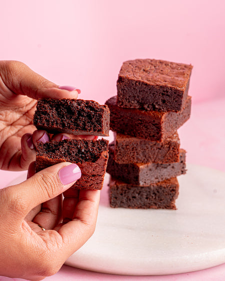 Fudgy Chocolate Almond Brownies - Brownsalt Bakery