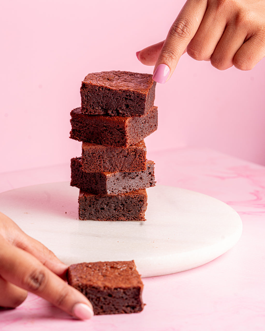 Fudgy Chocolate Almond Brownies - Brownsalt Bakery