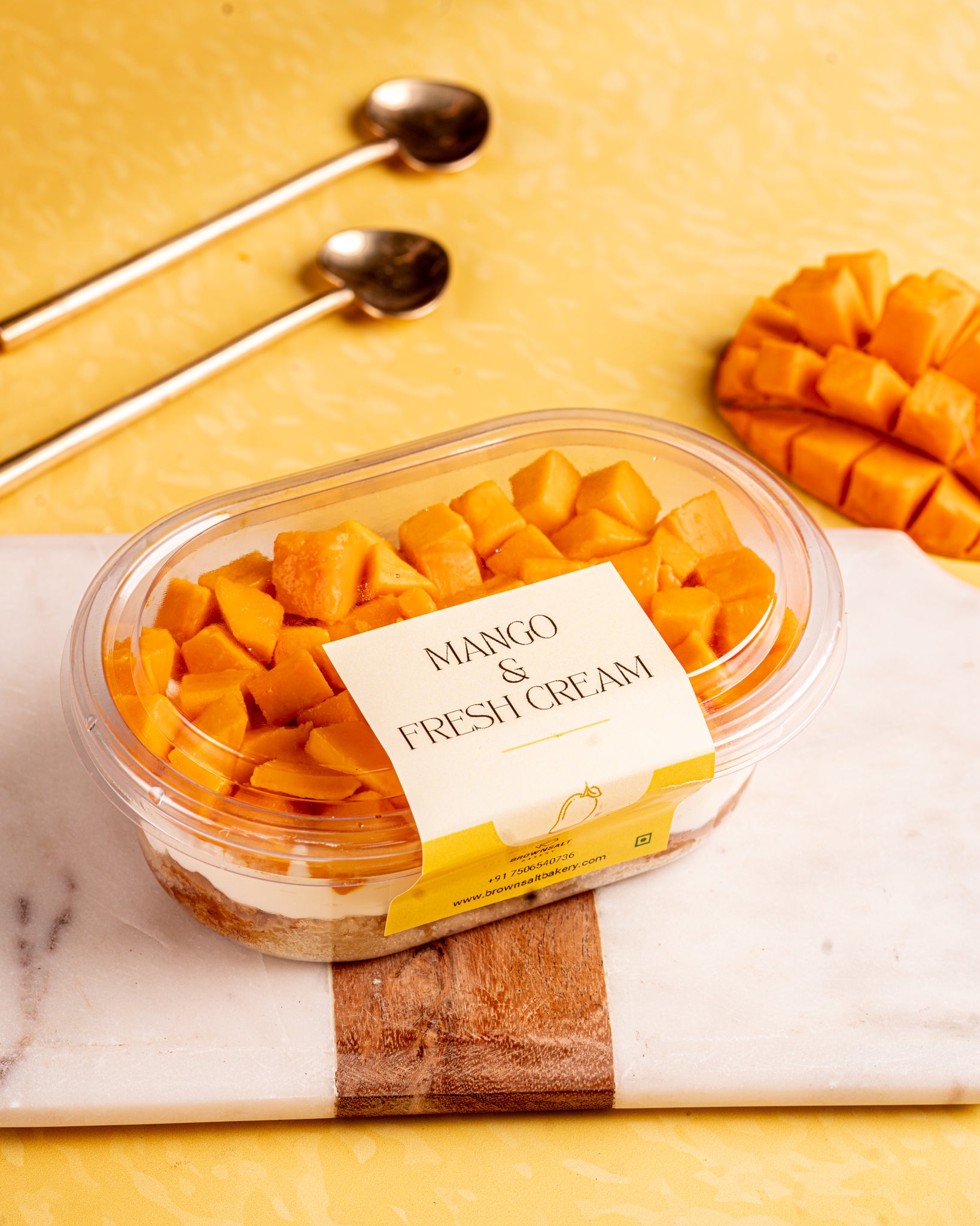 Mango Fresh Cream Tub - Brownsalt Bakery