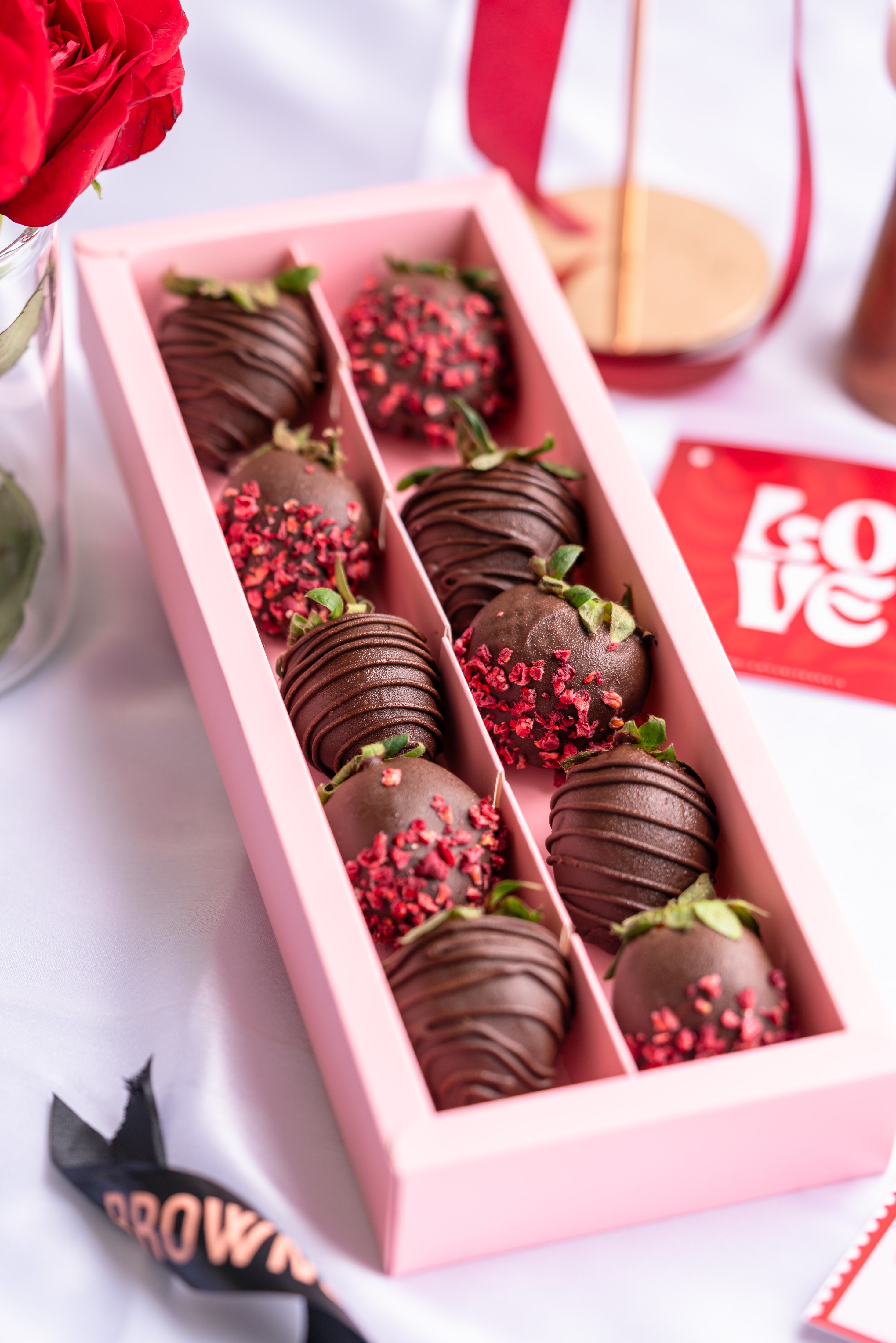 Chocolate Coated Strawberries - Brownsalt Bakery