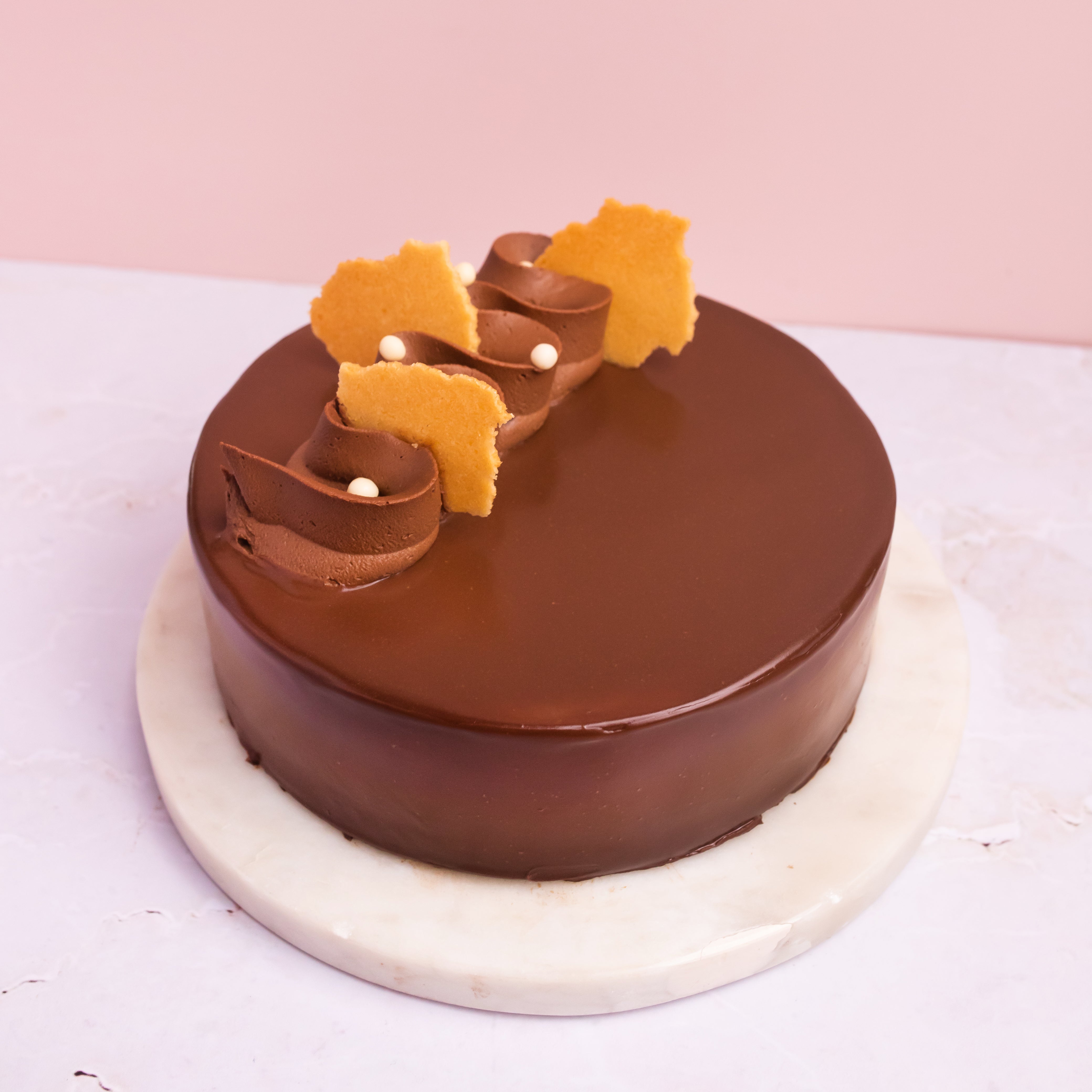 Hazelnut Praline Cake - Brownsalt Bakery