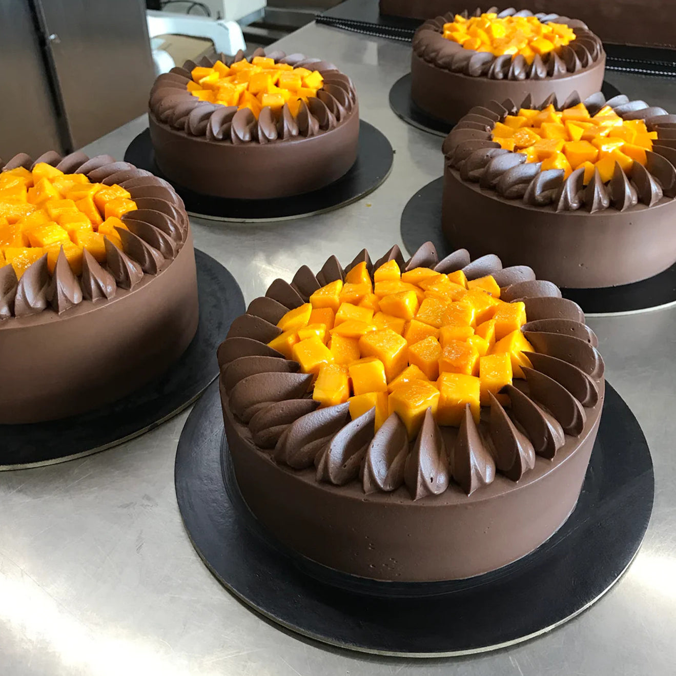 Mango Ganache Cake - Brownsalt Bakery