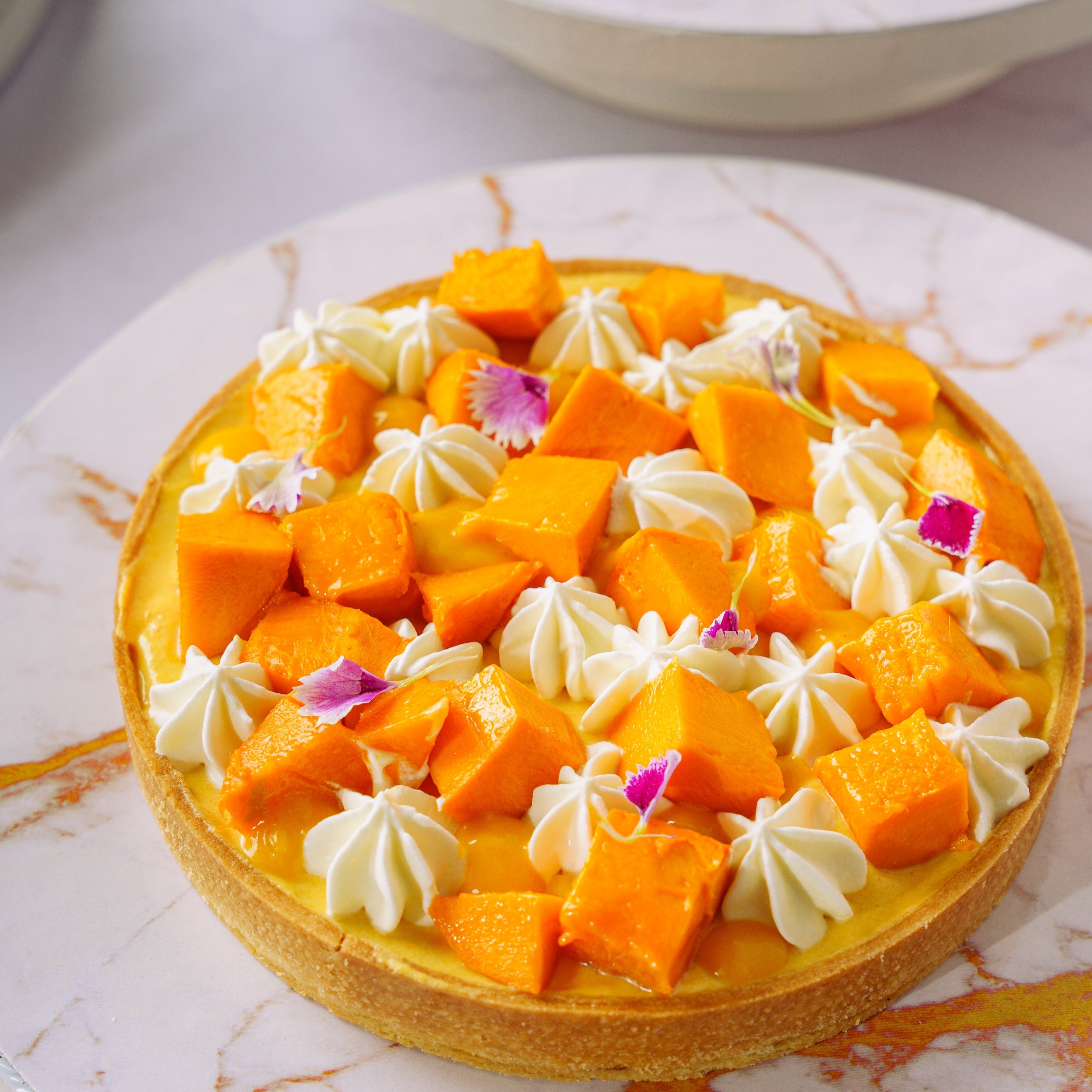 Mango Cream Cheese Tart - Brownsalt Bakery