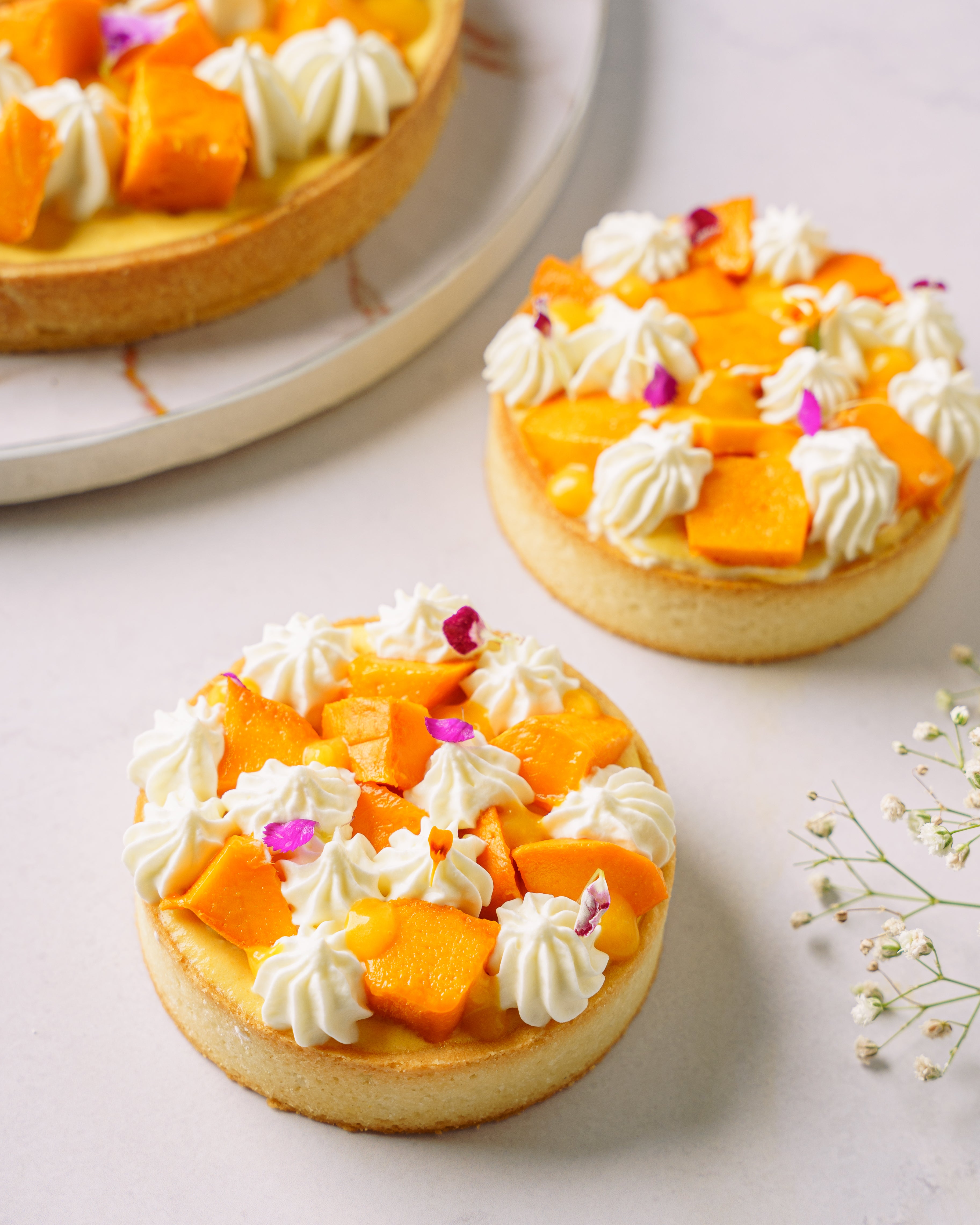 Mango Creamcheese Tart - Individual - Brownsalt Bakery
