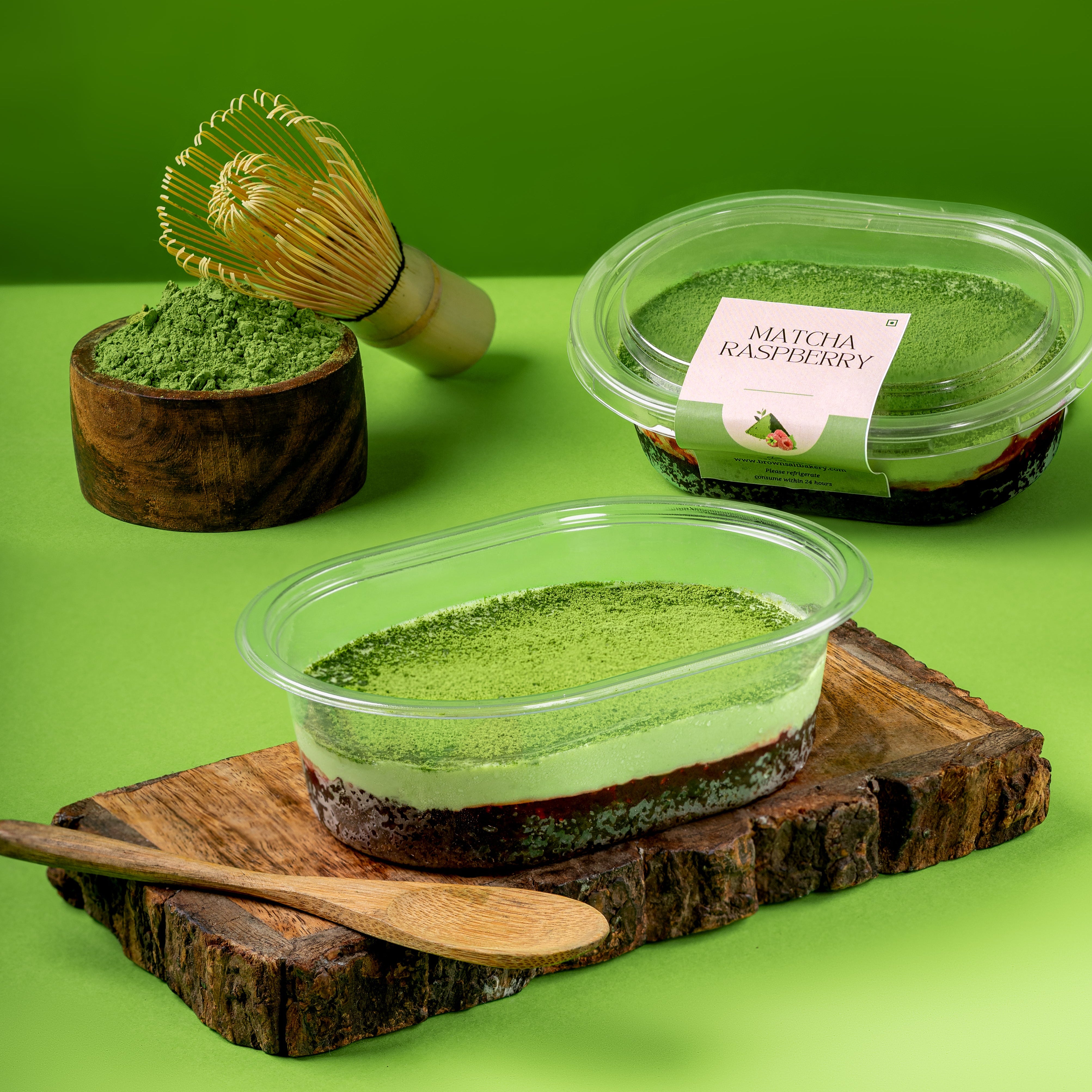 Matcha Raspberry Tub - Brownsalt Bakery