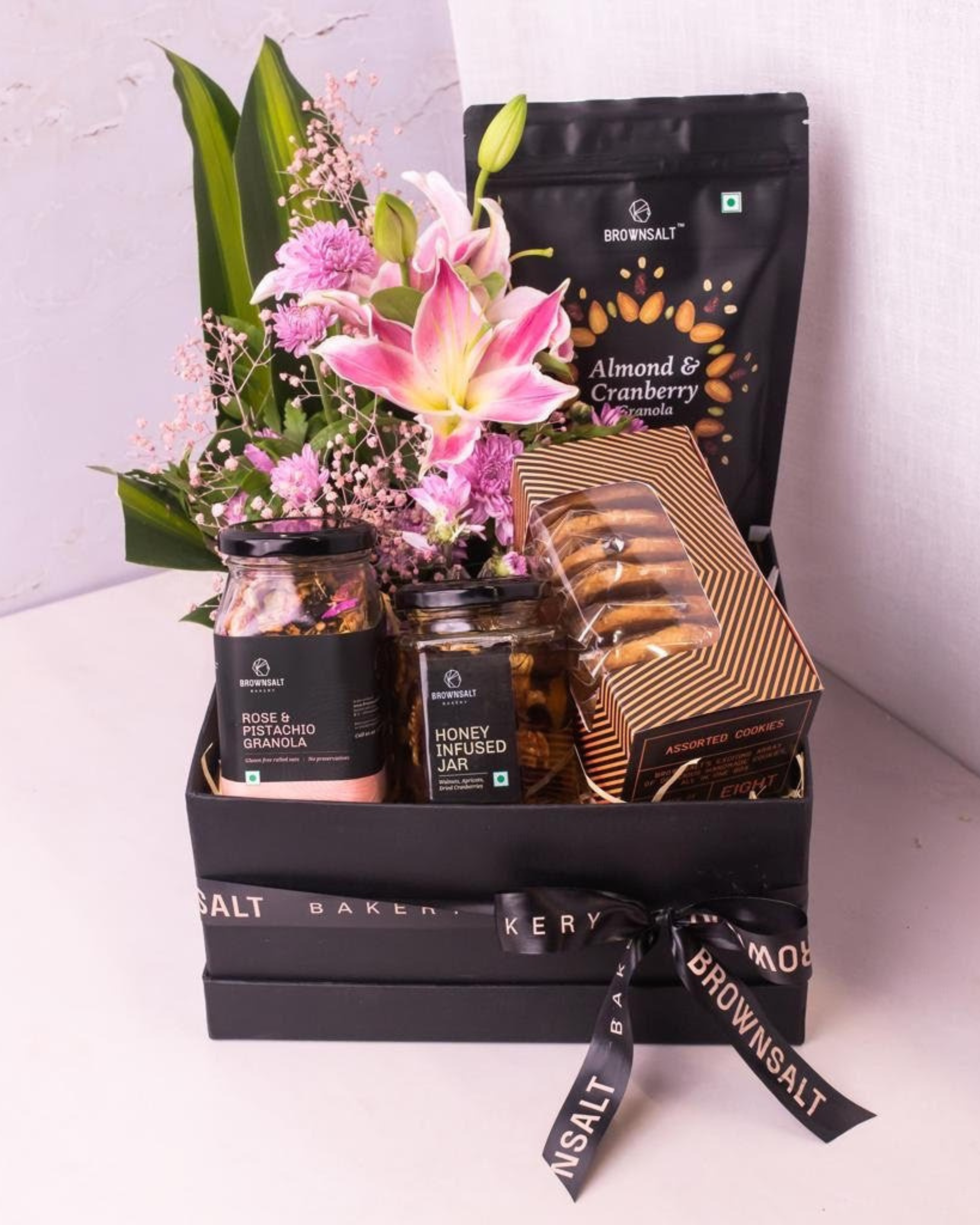 Brownsalt Floral Hamper - Brownsalt Bakery