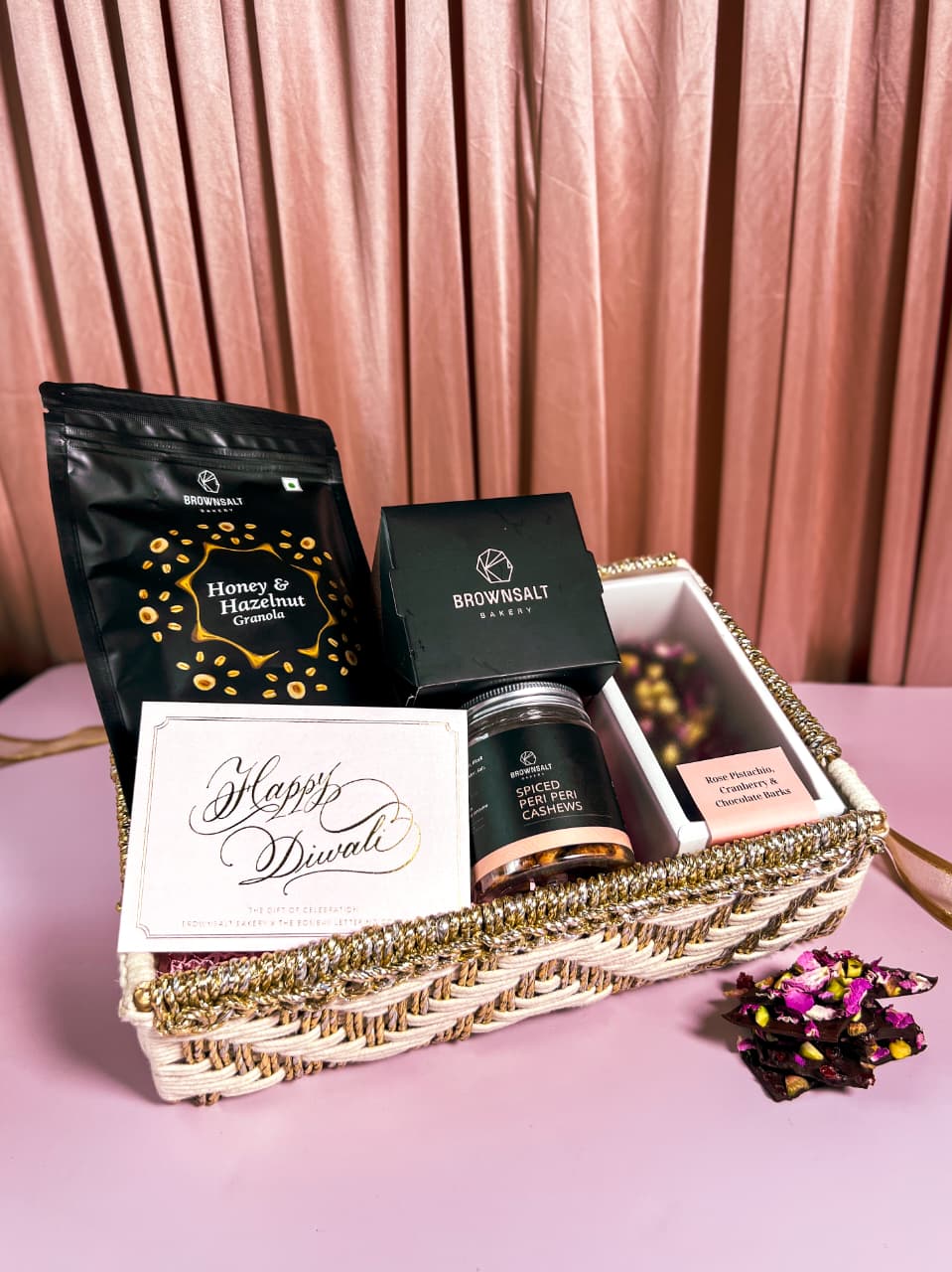 The Luxe Diwali Basket - Brownsalt Bakery