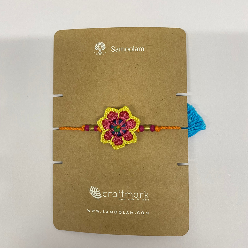 Recycled Crochet Rakhi For Brother