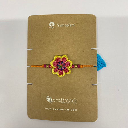 Recycled Crochet Rakhi For Brother