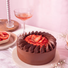 Strawberry Ganache Cake - Brownsalt Bakery