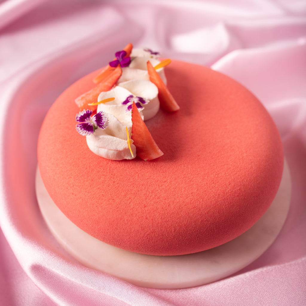 Strawberry Cream Cheese Entremet - Brownsalt Bakery