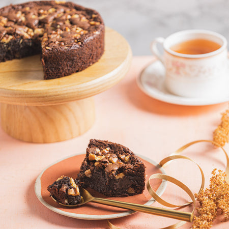 Chocolate Mud Cake with Walnuts - Brownsalt Bakery