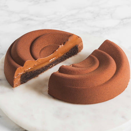 Dark Chocolate & Salted Caramel Entremet - Brownsalt Bakery